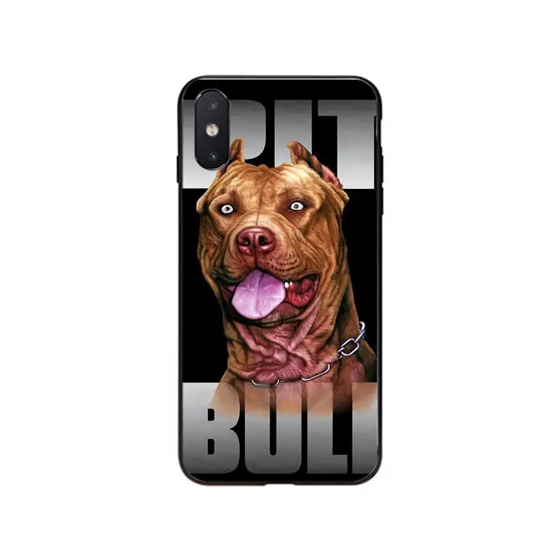 

Pit Bull Dog Pitbull Puppy Animal Phone Case For iPhone 7 8 Plus X XS Max XR For iphone 5s SE 2020 6 6s 11Pro 12 mini 12ProMax
