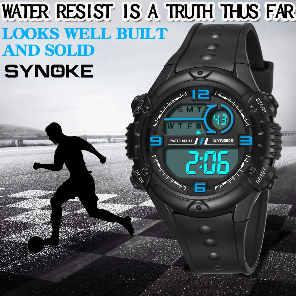 Детские часы цифровой светодиодный студенческие спортивные uhr kinder שעוני ילדים