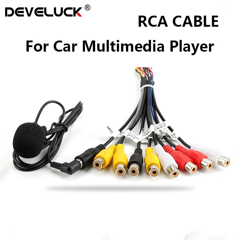 Develuck универсальный автомобильный стерео радио RCA выход провод Aux in кабель
