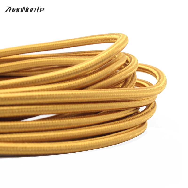 Цветная подвесная медная люстра в стиле ретро светильник с двухжильным проводом