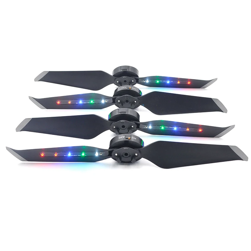 STARTRC DJI Mavic 2 Pro Flash LED Propellers Low Noise Quick-Release Propellers For DJI Mavic 2 pro/zoom drone USB Charger props