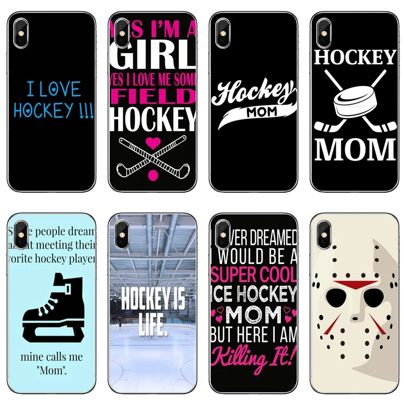 Я люблю хоккейную маму для Samsung Galaxy J8 J7 J5 Prime Pro J3 A3 A5 A7 2018 2017 2016 мягкой телефонной обложки.