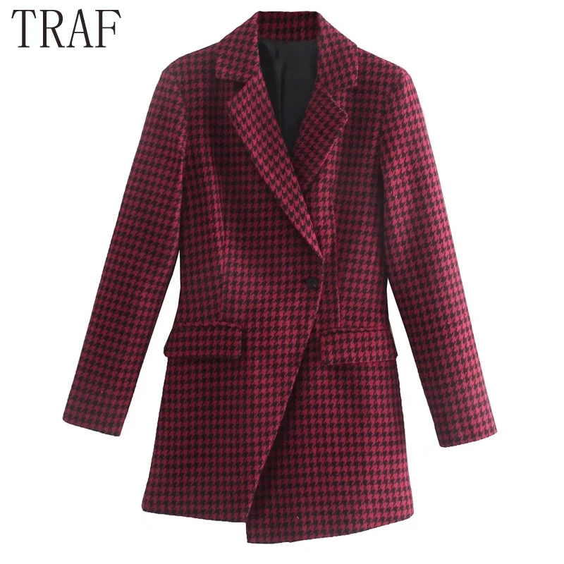

TRAF 2021 Women's Jumpsuit Plaid Female Short Jumpsuit Women Long Sleeve Jumpsuits Woman Fashion Y2K Casual Party Jumpsuit