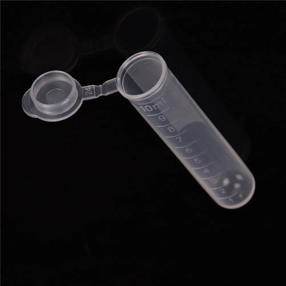 

20pcs/lot 10ml Sample Test Tube Specimen Tube Lab Supplies Clear Micro Plastic Centrifuge Vial Snap Cap Container For Laboratory