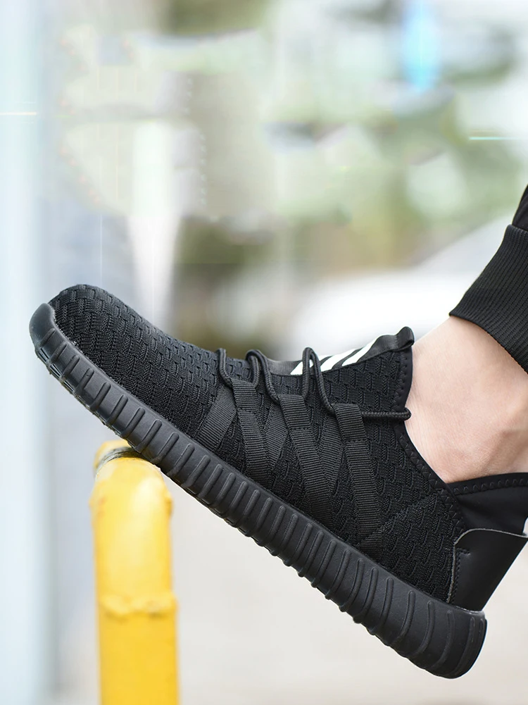 Неустойчивая обувь 2019 г. Мужская и женская Легкие дышащие ботинки с стальным