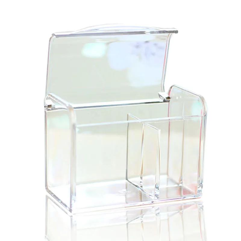 1/2/3 сетки негабаритных Макияж Контейнер для хранения ватных палочек прозрачный