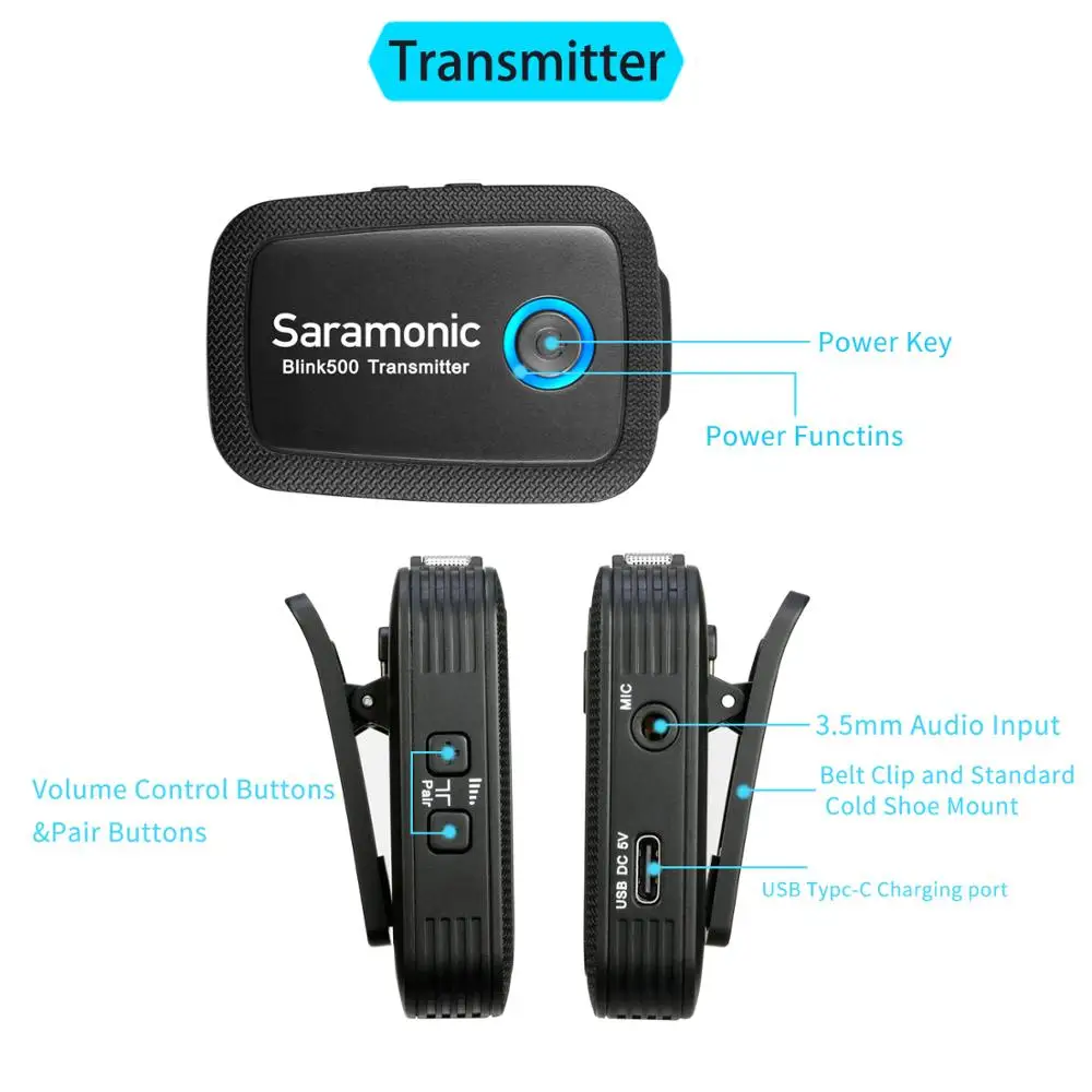 Saramonic Blink500 B1 B6 беспроводной Студийный конденсаторный микрофон петличный для
