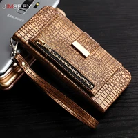 flip leather phone case for samsung galaxy s9 plus s10 s10e s10 s9 s8 plus note9 8 luxury crocodile skin wallet card stand cover