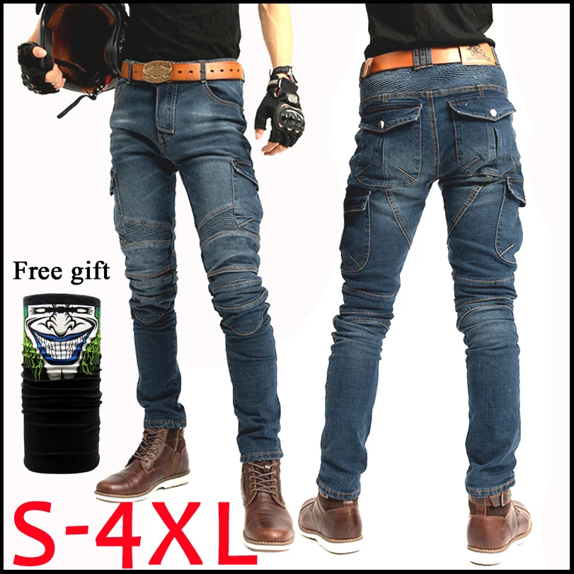 Мотоциклетные джинсы, Pantalones Motocicleta Hombre, джинсы с перьями, стандартная версия, брюки для езды на автомобиле, мужские мотоциклетные штаны