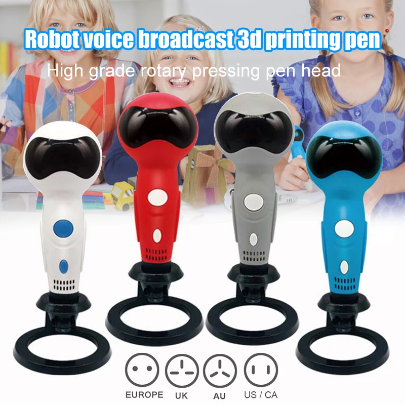 3d-ручка для рисования умная ручка в форме робота с голосовыми подсказками USB