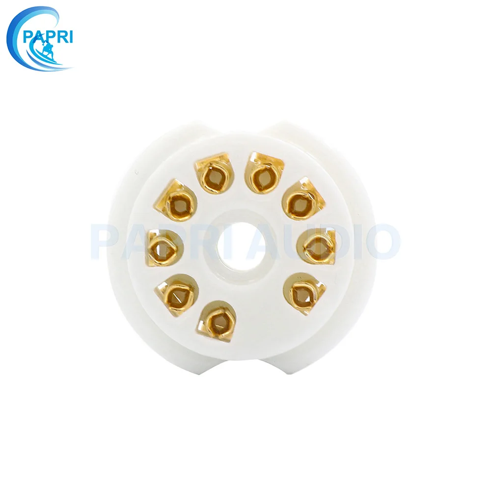 10 шт. ECC83 6DJ8 EL84 6922 12AX7 позолоченный 9Pin керамический B9A трубчатый разъем PCB крепление аудио DIY HIFI усилитель