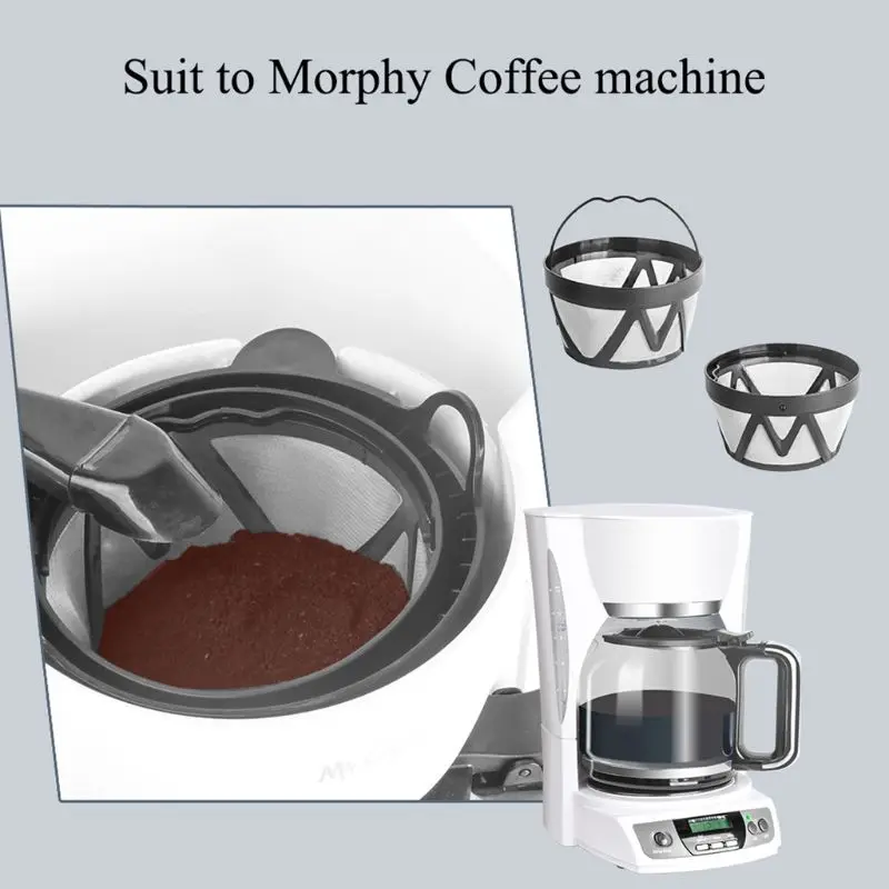 

Reusable Stainless Steel Coffee Filter Basket Mesh Strainer Replacement Brewer 896A