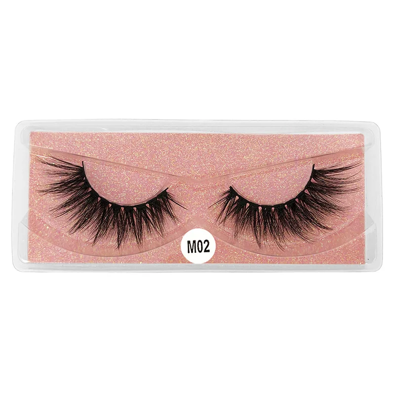 Thick Natural Mink Eyelashes Soft & Vivid Fake Lashes Mink Hair Handmade Reusable Eye Lashes Extensions 120 Pairs/lot DHL Free