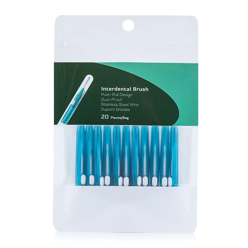 

10/20 Pcs Adults Interdental Brush Clean Between Teeth Floss Toothpick Dental Orthodontic 0.7/1.0mm Dental Oral Care Tools