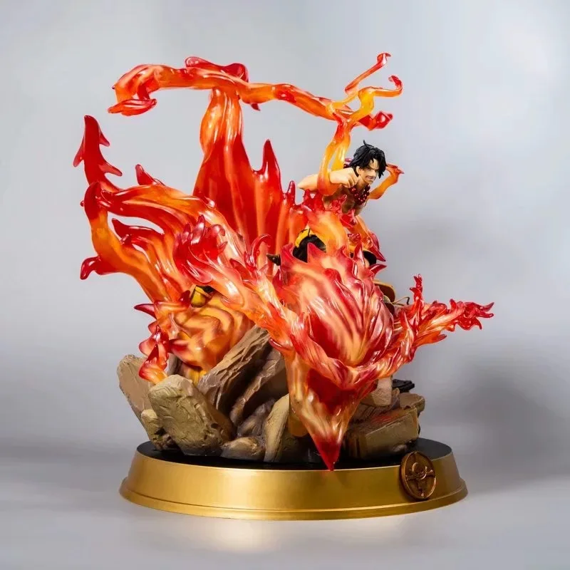 Новинка, Лидер продаж, аниме статуя ONE PIECE Portgas D Ace с костюме Fire Fist в боевом костюме. GK ПВХ фигурка Луффи Зоро Коллекционная модель игрушки