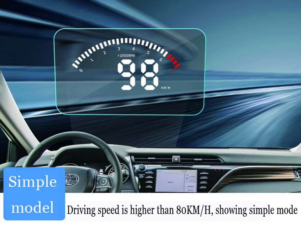 Liandlee для Toyota HighLander~ безопасный экран для вождения полнофункциональный OBD Автомобильный HUD Дисплей проектор лобовое стекло