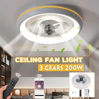 200w dimmable led ceiling fan light 48cm lighting fan with remote control lighting adjustable wind speed led air cooler lamp