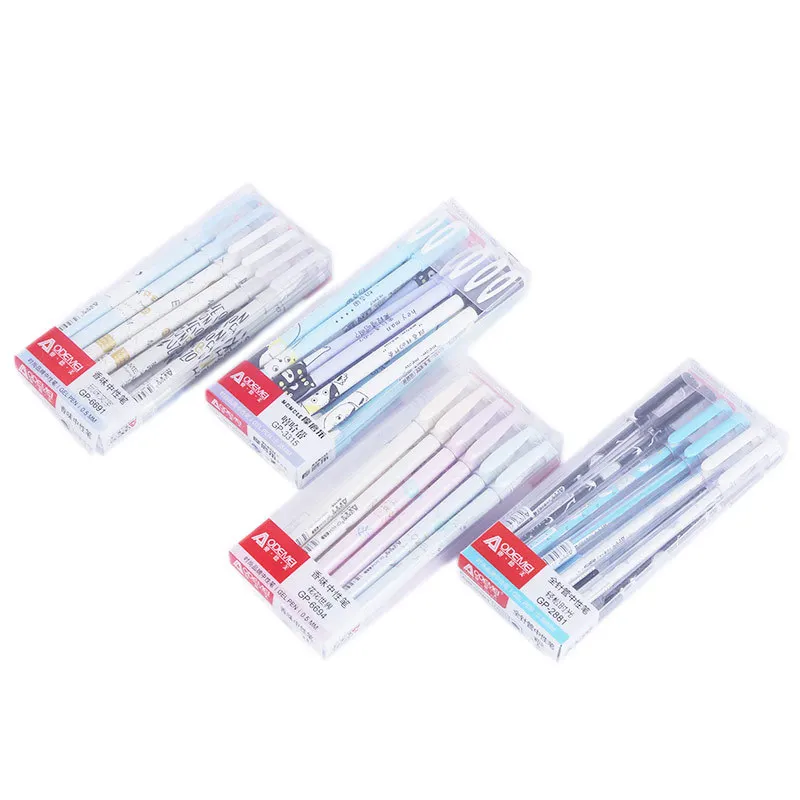 Гелевые чернила роликовые шарики с милым КАКТУСОМ стирающиеся ручки для школы и