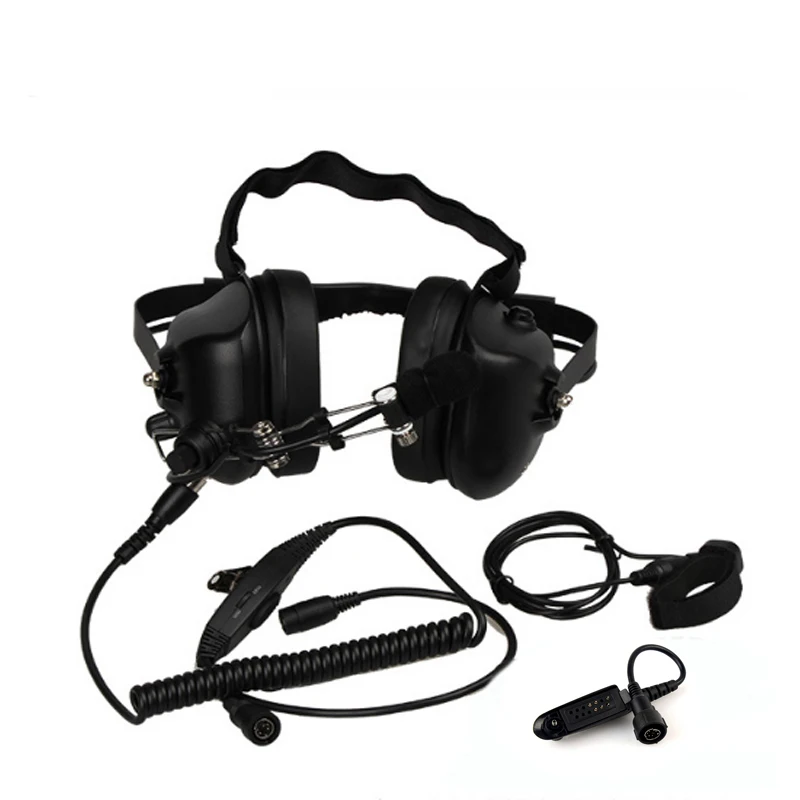 Two Way Radio Noise Cancelling Headset For Motorola GP320 GP328 GP329 GP338 GP340 GP360 GP380