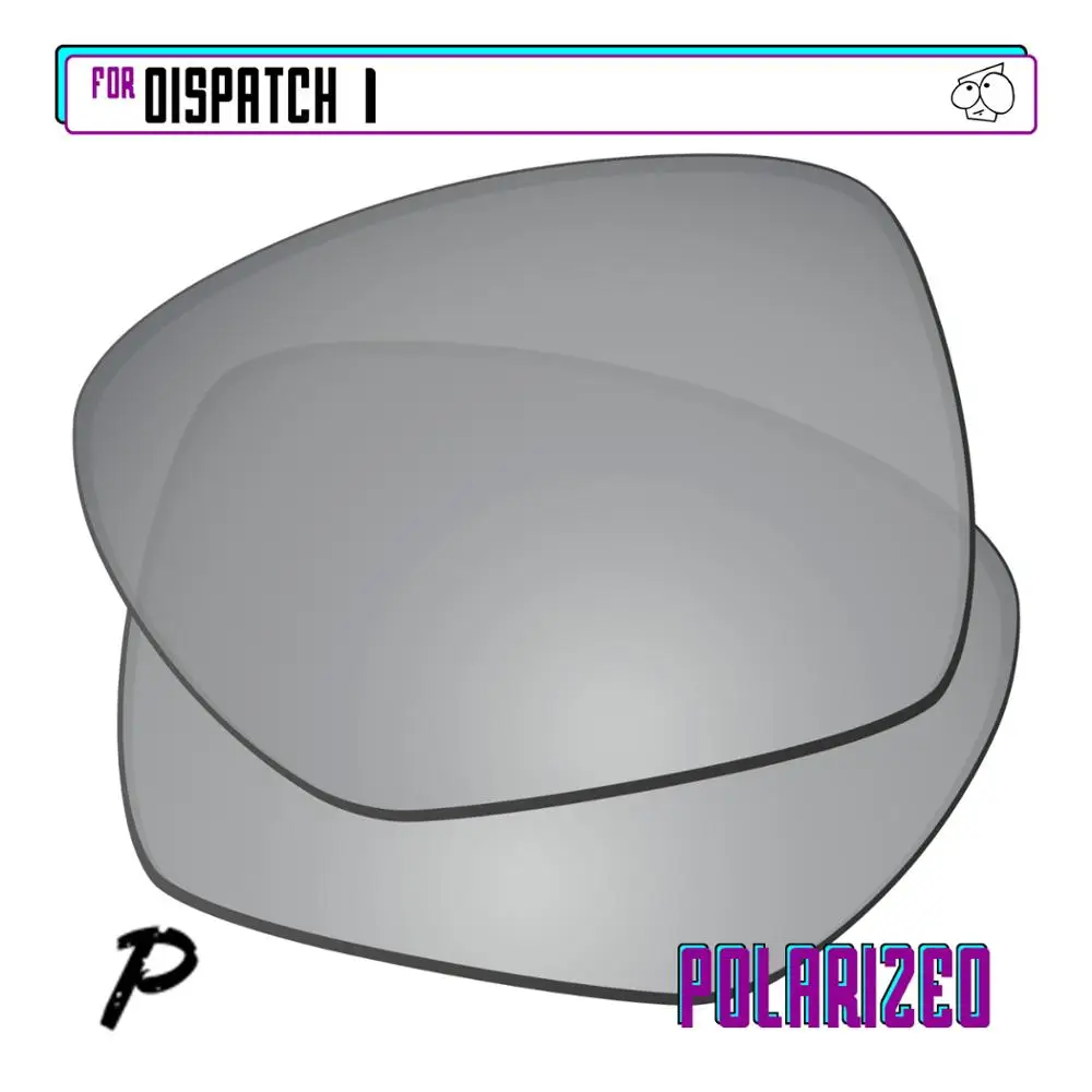 EZReplace Polarized Replacement Lenses for - Oakley Dispatch 1 Sunglasses - Silver P