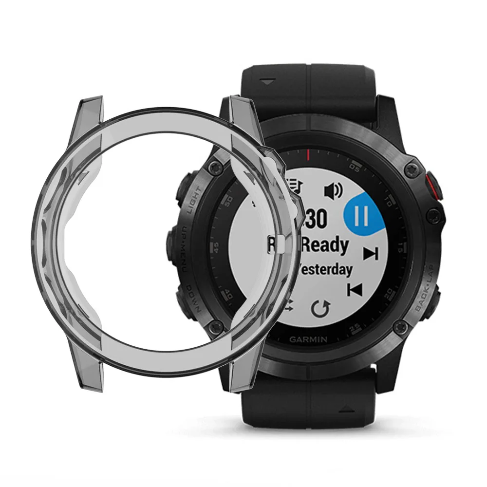 Мягкий защитный чехол из прозрачного ТПУ для Garmin Fenix 6X 6S 6 Pro аксессуары умных