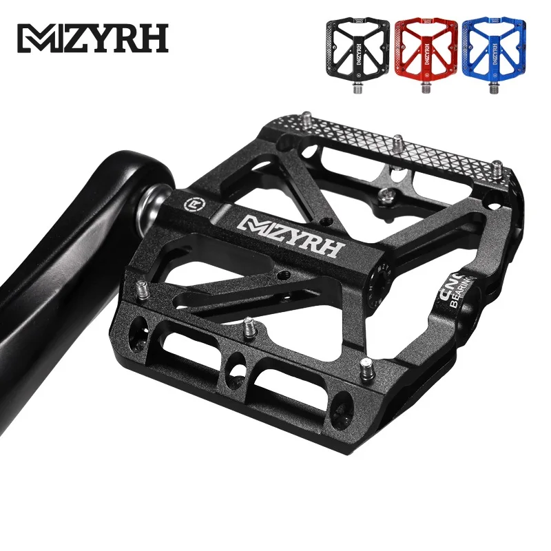 Велосипедная педаль MZYRH, 3 подшипника, Нескользящие, для горных велосипедов, велосипедные педали из алюминиевого сплава, применимые водонепроницаемые Аксессуары для велосипеда - изображение