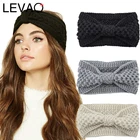 Повязка на голову женская однотонная, Осень-зима, резинки для волос с узлом