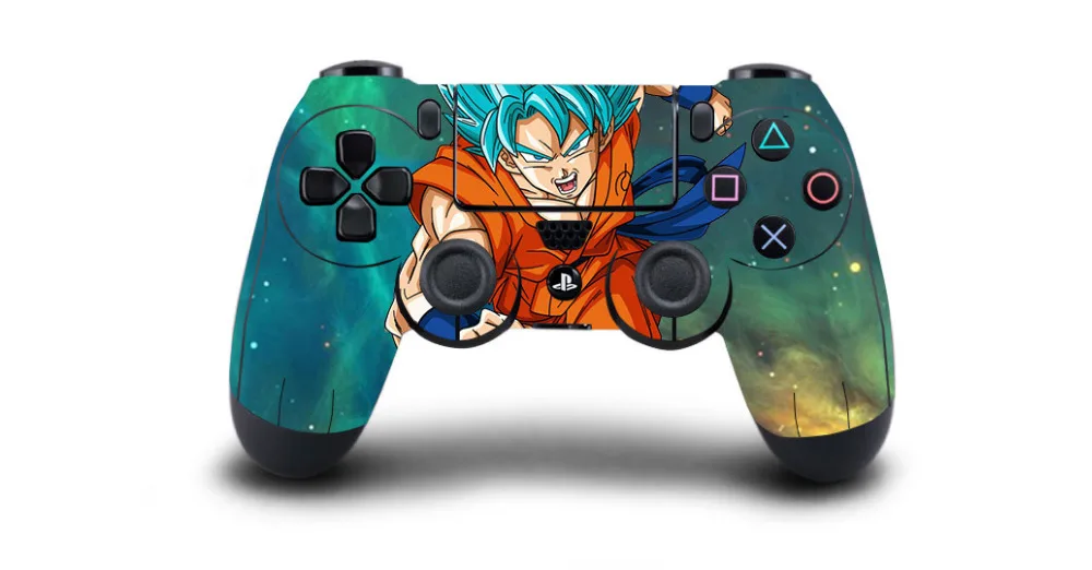 2 шт./лот Dragon Ball защита для кожи наклейка для Playstation 4 PS4 Pro тонкий контроллер геймпад виниловая наклейка s