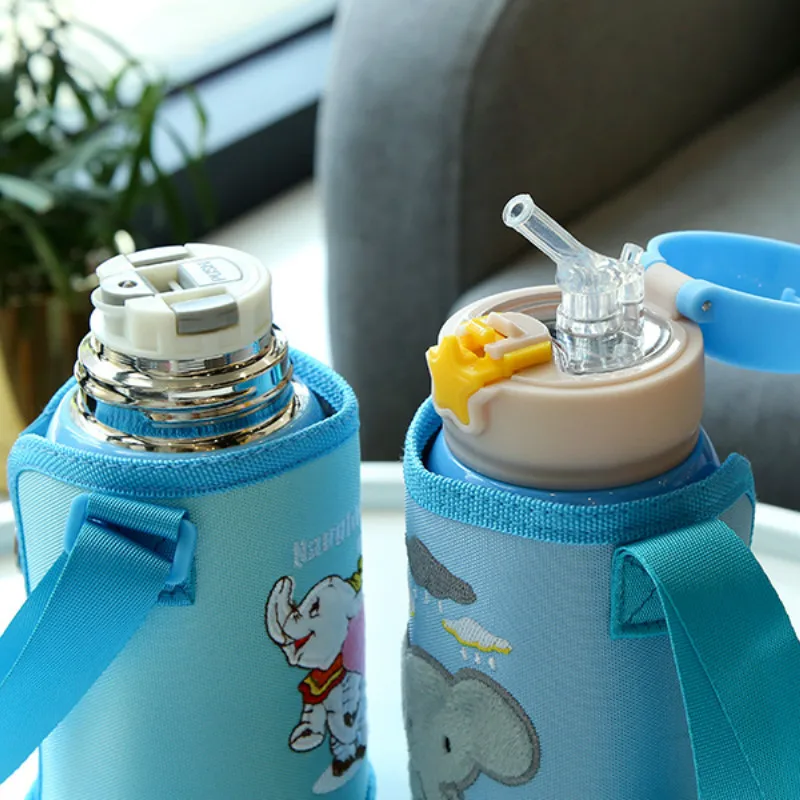 Мультяшный модный детский термос двойного назначения кружка бутылка для воды