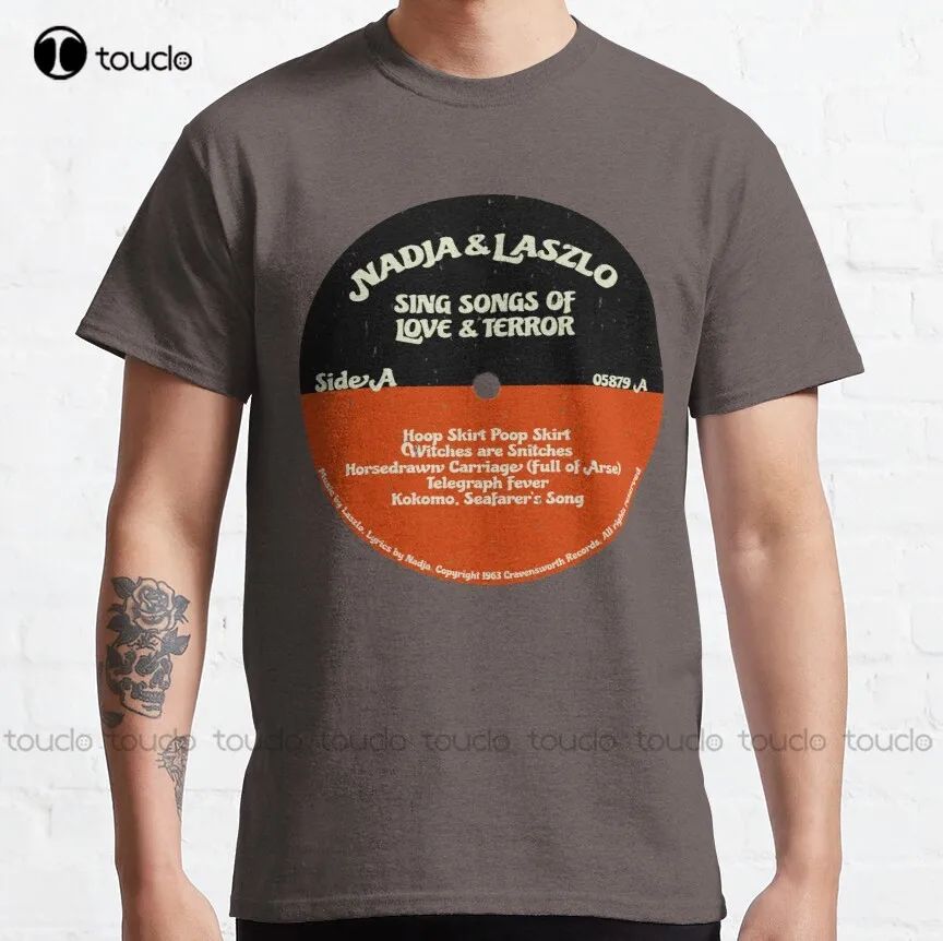

Nadja & Laszlo The Human Music Group What We Do In The Shadows Classic T-Shirt Graphic Tshirts For Men Custom Aldult Teen Unisex