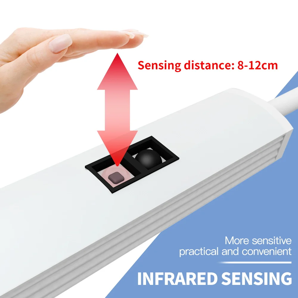 5V смарт ручная развертка Индукционная лампа светодиодный шкаф светильник USB 20 Вт