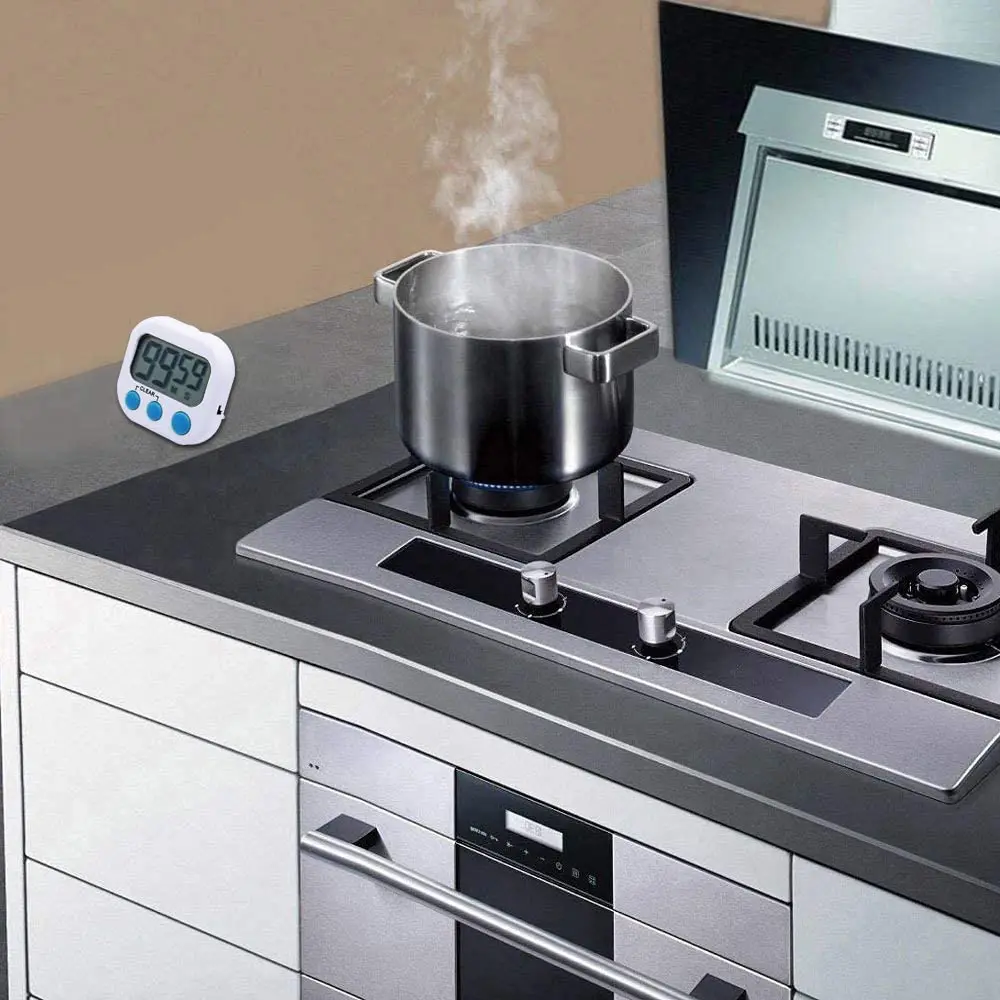 

Digital Kitchen Timer Big Digits Loud Alarm Magnetic Backing Stand with Large LCD Display for Cooking Baking Sports Games