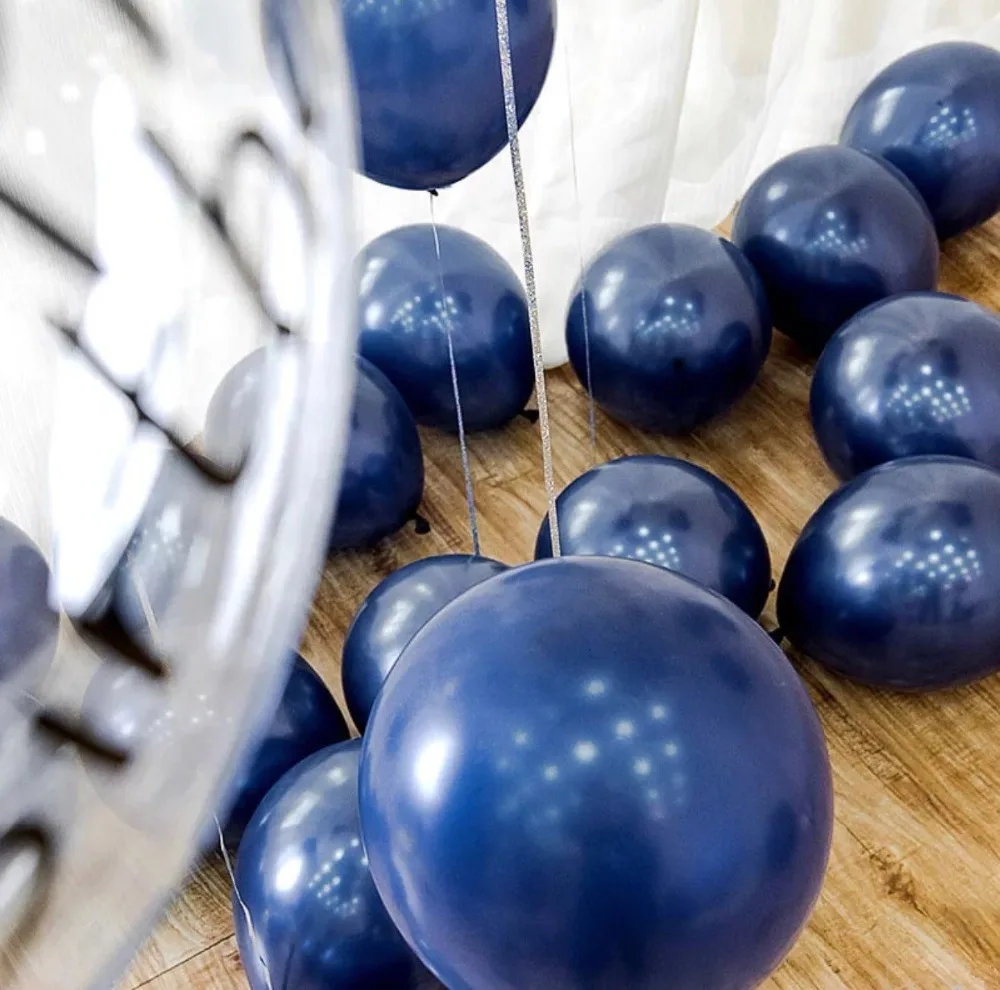 

30pcs Grey Balloon in Mid-Night Blue Navy Mini Balloon Small Latex Pastel Balloons Bachelorette Party Birthday Baby Shower Decor