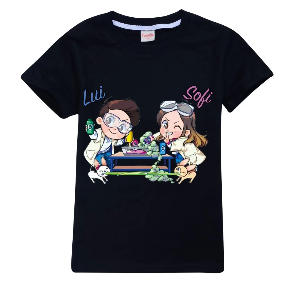 

Детская летняя футболка с круглым вырезом, с мультяшным принтом