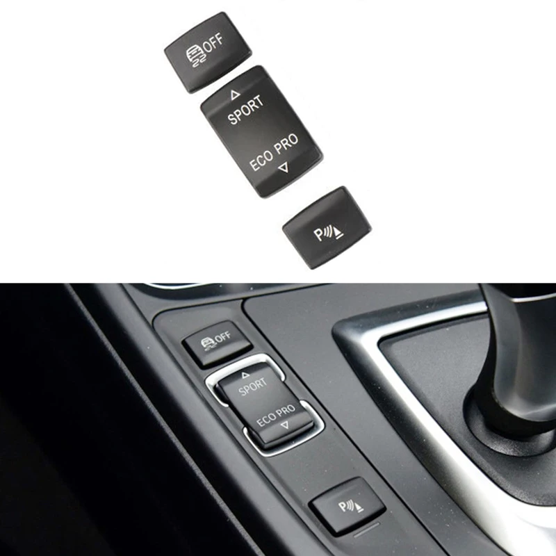 

1PCS ABS Car Console Electric Eye Non-slip Sport ECO PRO Switch Button for BMW 1/2/3/4 Series F20 F21 F22 F30 F33 F35 2012-2018