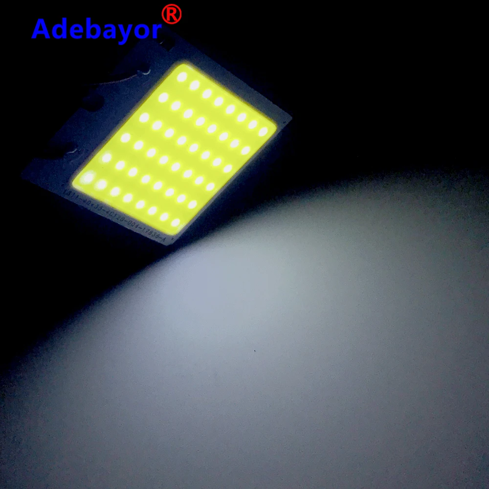 Автомобильная светодиодная лампа T10 Festoon W5w Cob 18 24 36 48 SMD 12 в пост. Тока белая 100 шт. |