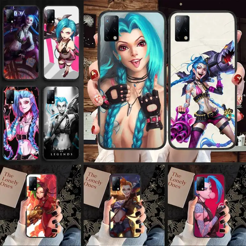 

Game LOL Jinx Phone Case for Samsung A6 A6S A530 A720 2018 A750 A8 A9 A10 A20 A30 A40 A50 A70 A10S A20S A51 A52 Plus 5G cover