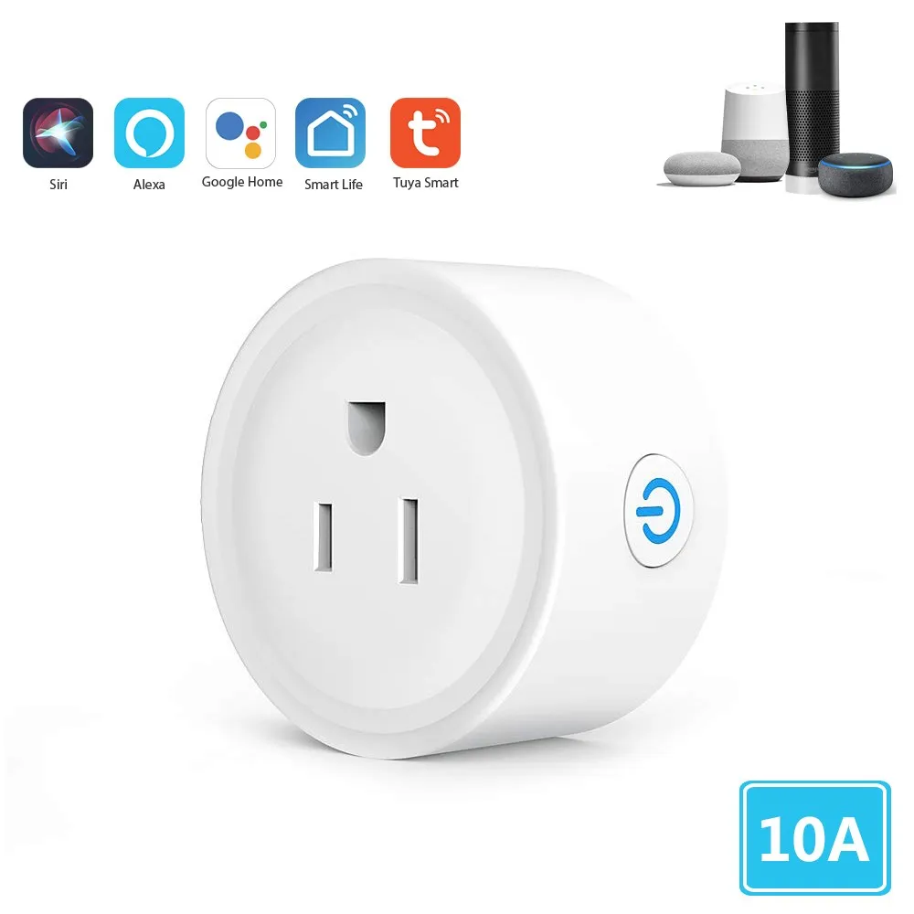 

Голосовой таймер Tuya Alexa/Google, розетка Wi-Fi (США)