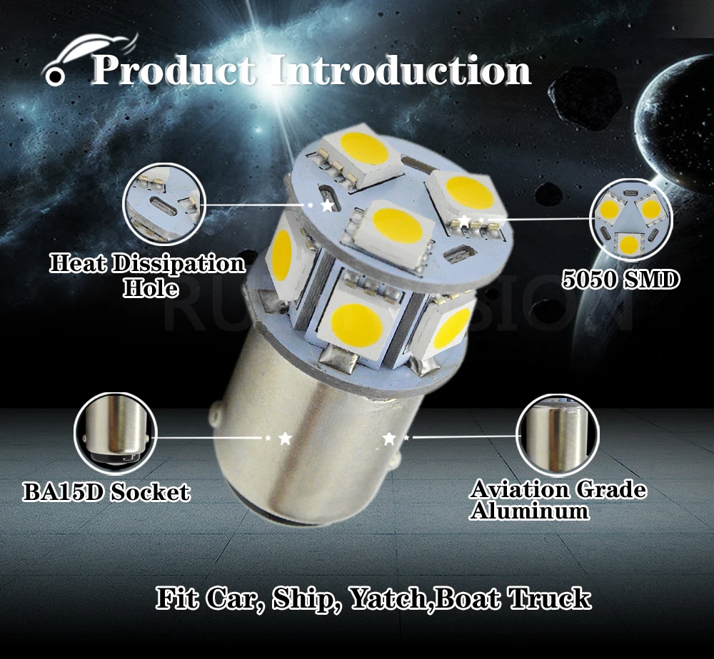 4x1156 BA15S BA15D 5050 9 автомобильный СВЕТОДИОД SMD белый теплый AC/DC 6-30V судовой мотоцикл