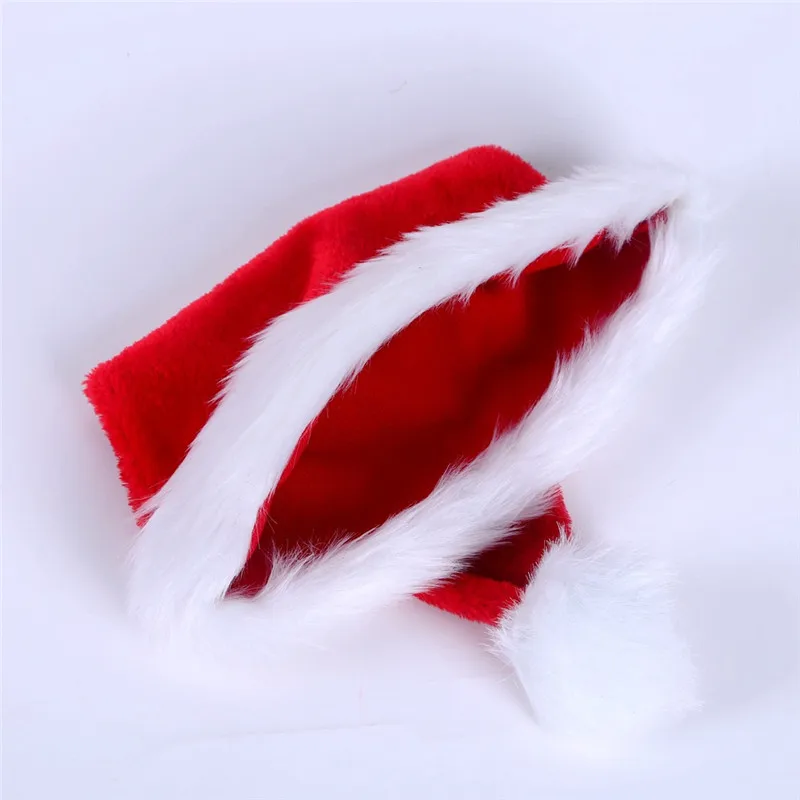 24 шт. рождественские шапки для взрослых домашних животных тканевые плюшевые