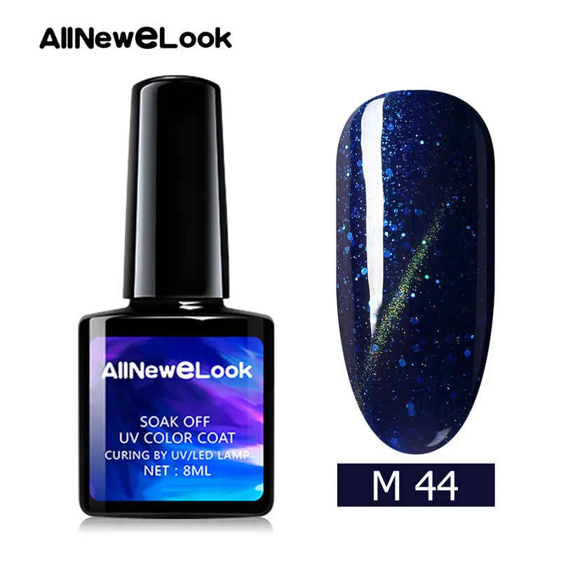 CA044 Allneweook УФ-гель для ногтей Cateye 8 мл Магнитный лазер лак для ногтей клей для ногтей - Цвет: CA044