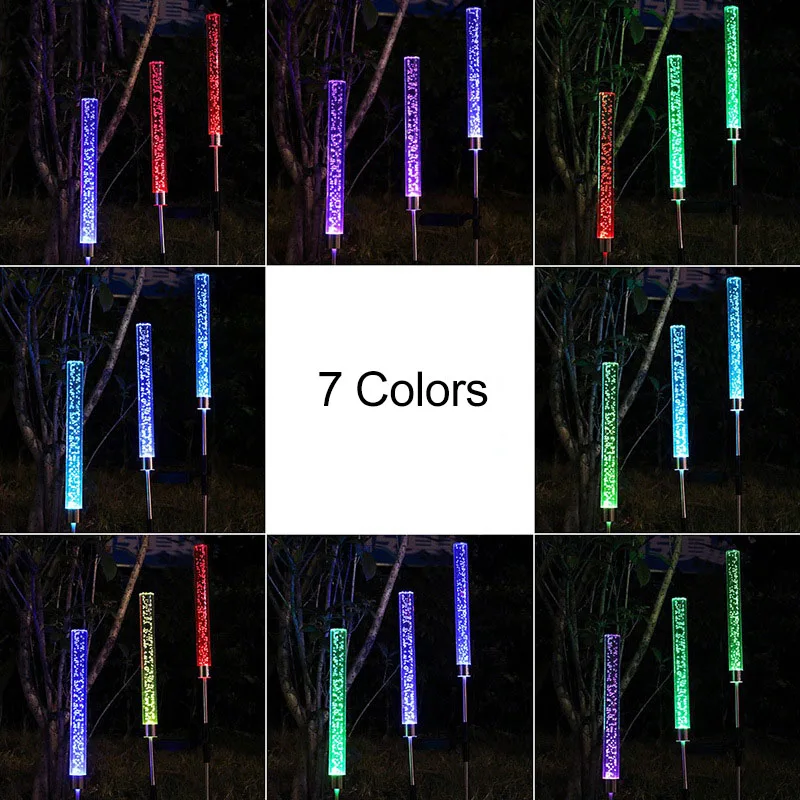 Солнечный красочный светильник газон s наружный водонепроницаемый акриловый