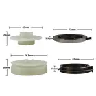 3 шт. электрическая бензопила, легкий стартер, шкив с 2 пружинами, подходит для бензопилы 4500 5200