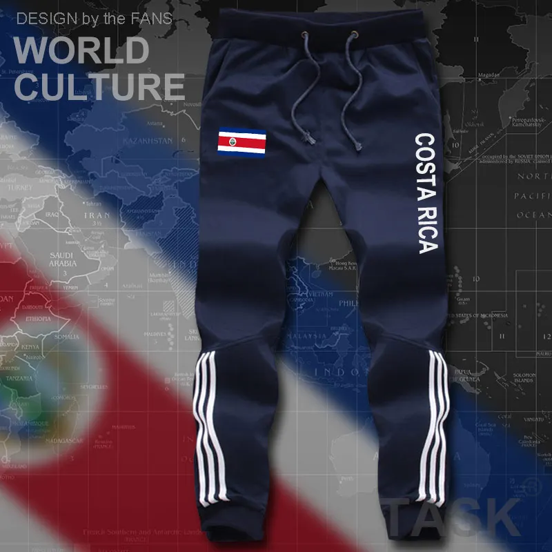 

Plus M-8XL Costa Rica Mens Shorts Beach Man men's Board Shorts Flag Workout Zipper Pocket Sweat 2021 New CRI Costa Rican Tico