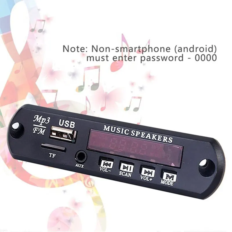 Cewaal DC5V Автомобильный MP3 WMA декодер плата аудио модуль USB FM TF радио для автомобиля