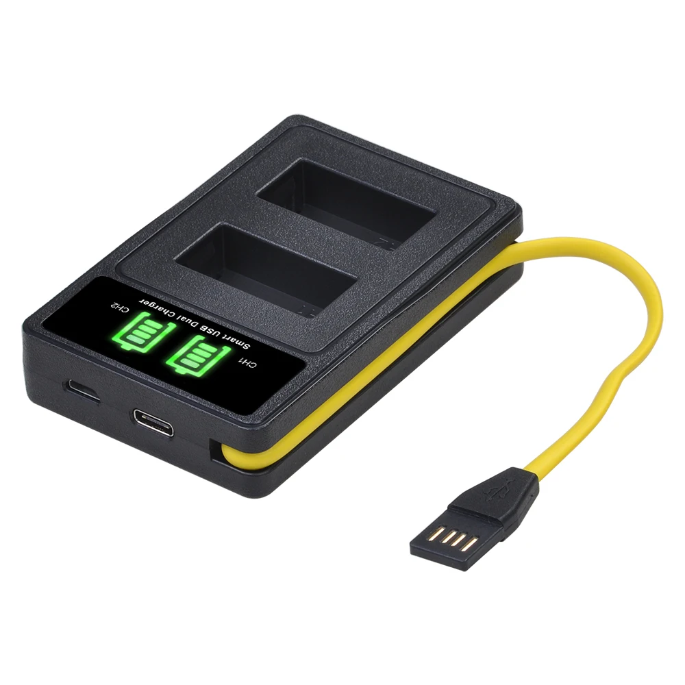 Аккумулятор и зарядное устройство со встроенным USB-портом для Panasonic DMC FZ7 FZ8 FZ18 FZ28