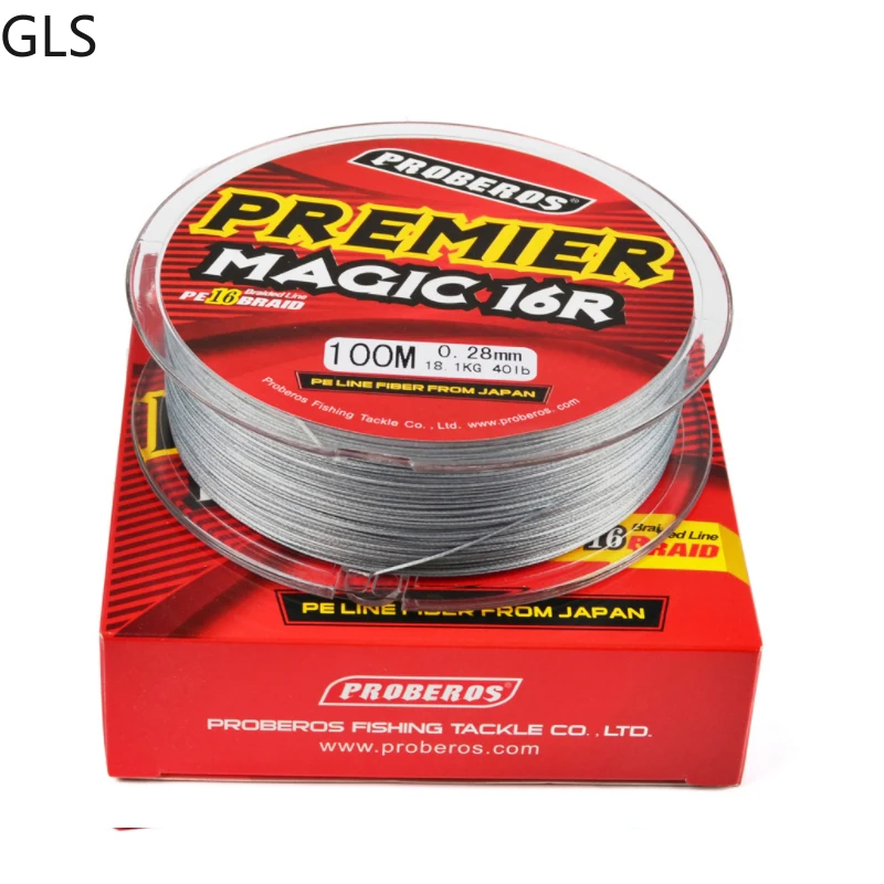 100m New 16-strand Braided Fishing Line PE Material 20-120LB Smooth Salt Water/Freshwater Multifilament Fishing Line