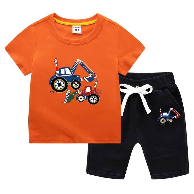 

ZWY596, комплект летней одежды для мальчиков, модный спортивный костюм, футболка + шорты, костюмы с шортами От 2 до 10 лет, одежда для маленьких мальчиков и девочек, комплект одежды для мальчиков