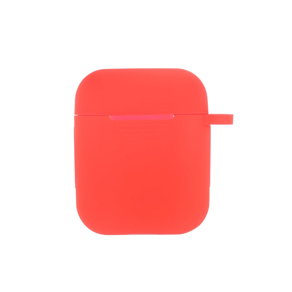 Красный Чехол для наушников для Apple AirPods, чехол, настоящие беспроводные Bluetooth наушники для Air Pods, защитный чехол, аксессуары для AirPod - Цвет: Красный