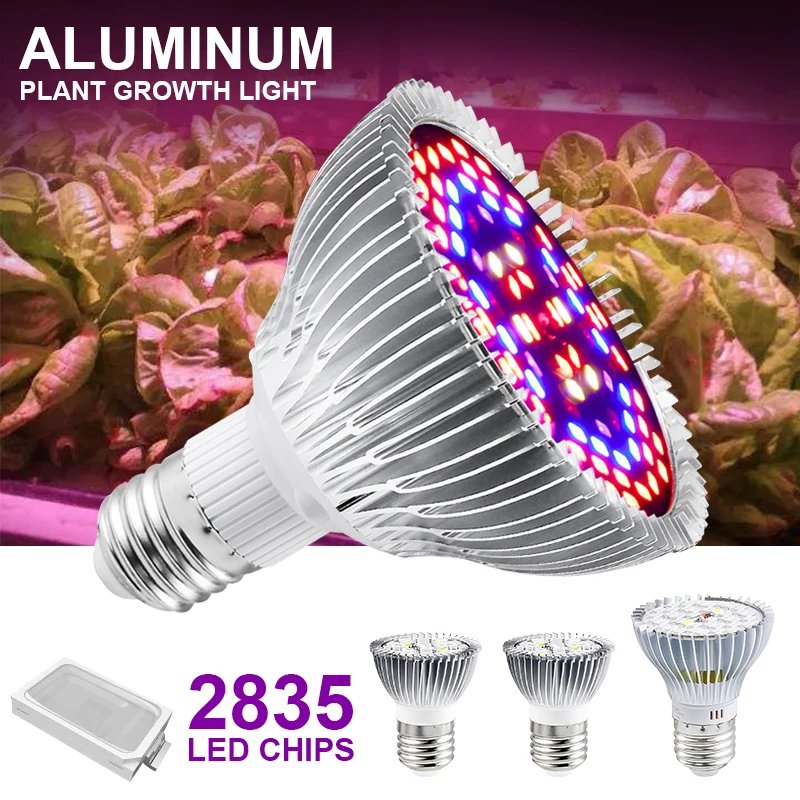

Full Spectrum E27 LED Grow Light 265V Phytolamp Full Range For Plants E14 Plant Lamps Hydroponics Grow Bulb For Indoor Plant